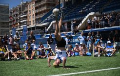 Clínica del Remei celebra su centenario - espectáculo de freestyle