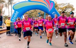 El momento de la salida de la Remedios 5K, con 600 personas participantes.