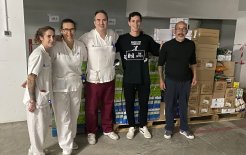 En la Residencia San José, con los de Casa Santa Elena, la suma de los dos equipos.