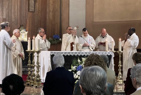 El arzobispo de Barcelona durante la Eucaristía de Acción de Gracias