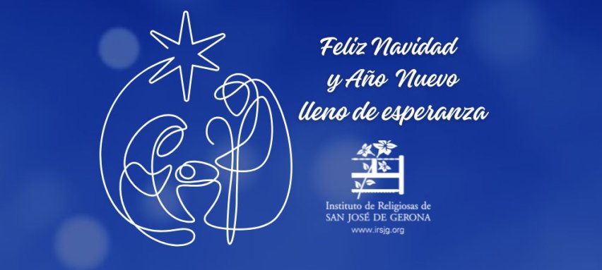 Felicitación navideña del Instituto de Religiosas de San José de Gerona, 2024.